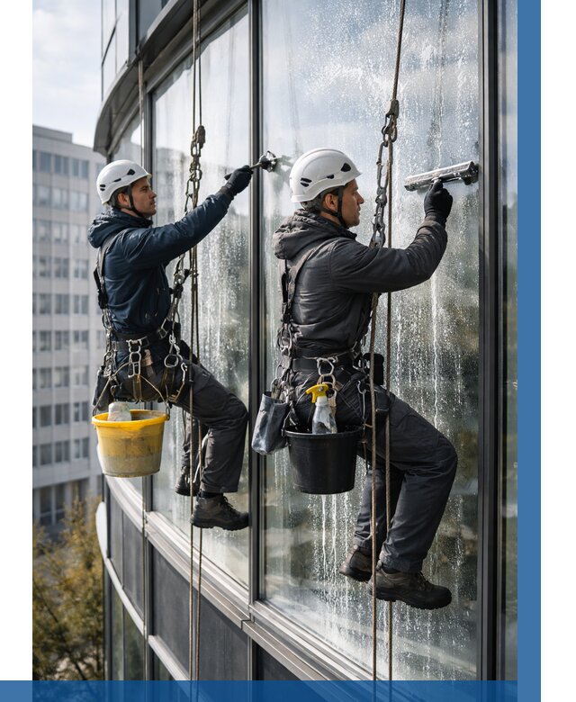 Мойка панорамных окон в Асбесте от 354 р. заказать у ВЫСОТНИК-Сбс