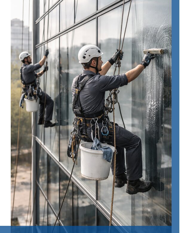 Мойка сплошного остекления в Асбесте, заказать от 303 р.| ВЫСОТНИК-Сбс