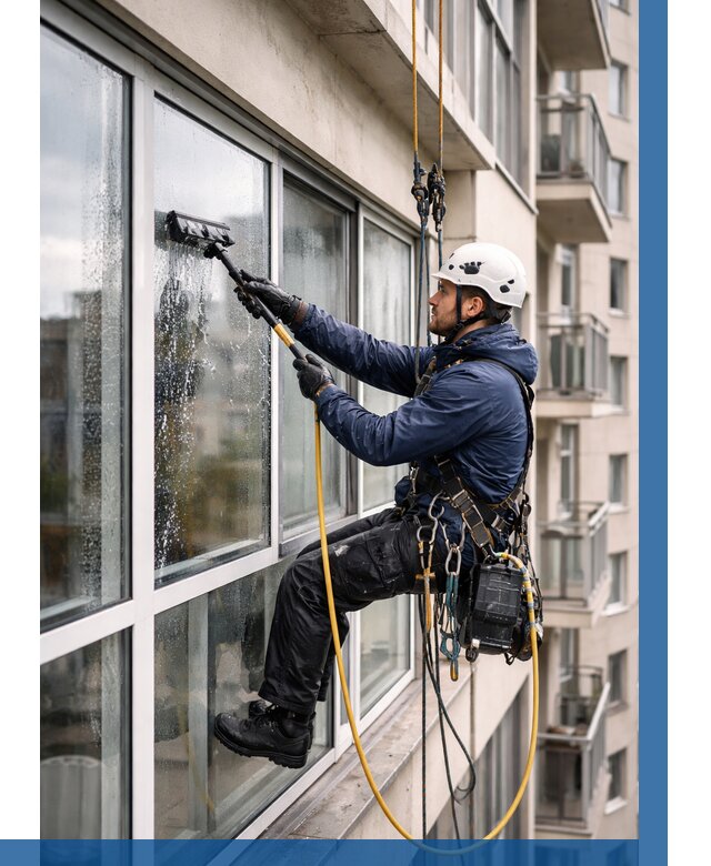 Мойка балконного остекления в Асбесте от 3537 р. | ВЫСОТНИК-Сбс