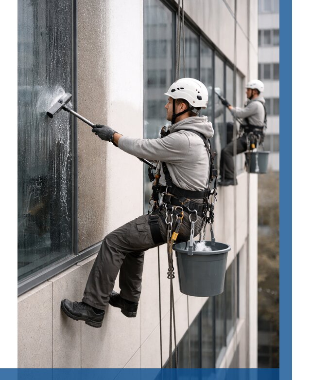 Мойка фасадов зданий в Асбесте под ключ от 354 р. | ВЫСОТНИК-Сбс