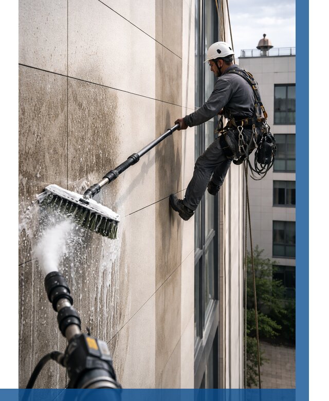 Мойка фасада из керамогранита в Асбесте от 303 р. | ВЫСОТНИК-Сбс