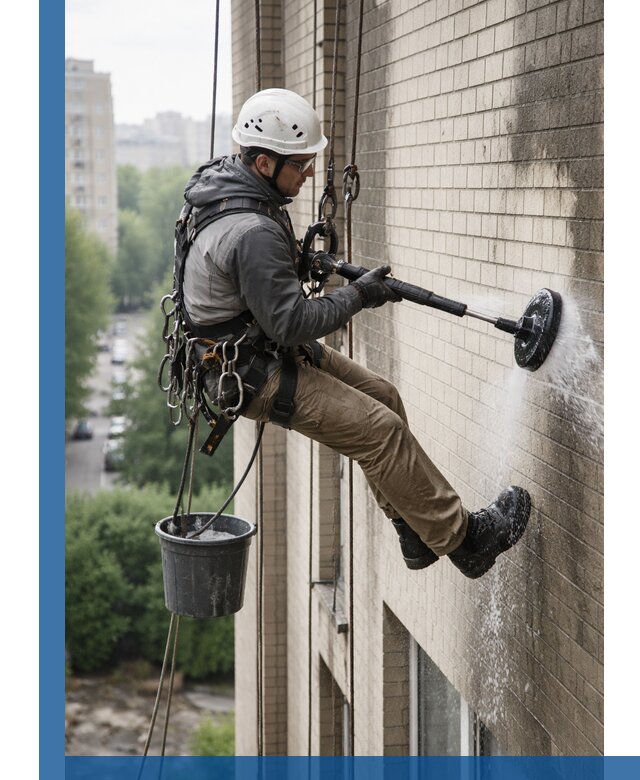 Очистка фасада от копоти в Асбесте профессионально и безопасно