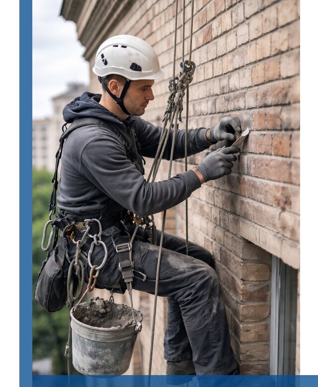 Качественный ремонт кирпичной кладки фасада в Асбесте с гарантией