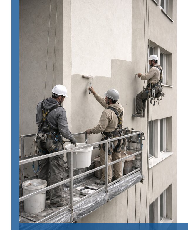 Покраска оштукатуренного фасада в Асбесте под ключ с гарантией