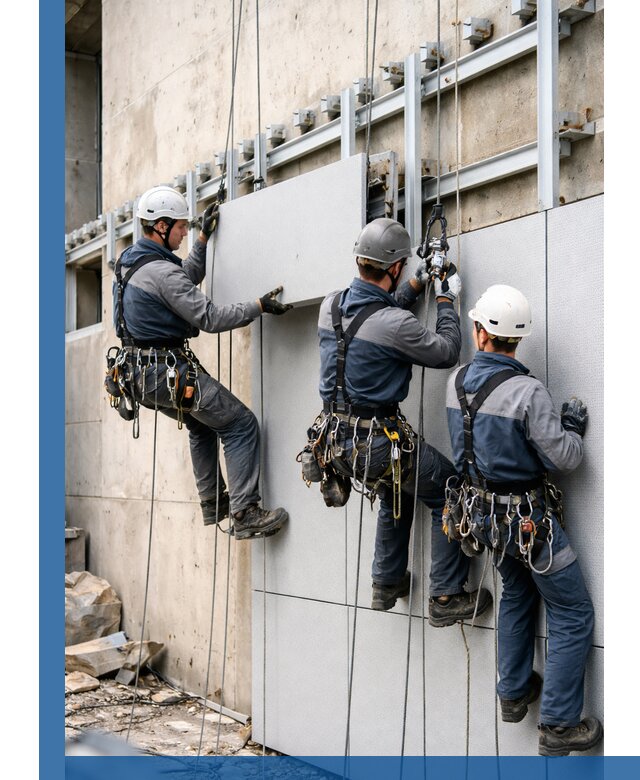 Монтаж вентилируемого фасада в Асбесте под ключ с гарантией качества