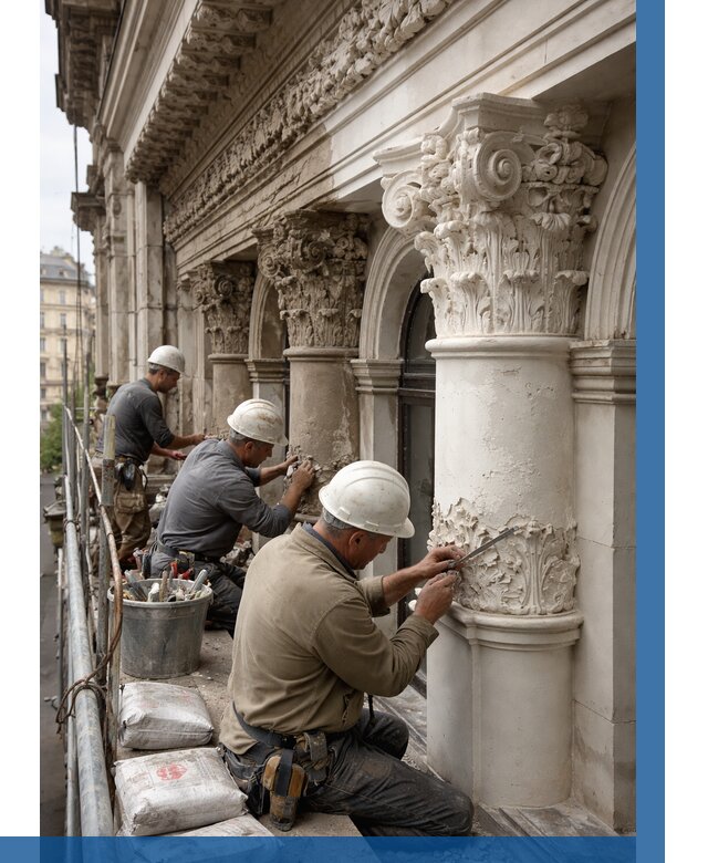 Реставрация фасадной лепнины в Асбесте от 2527 р. | ВЫСОТНИК-Сбс