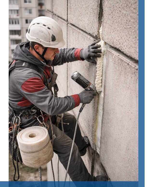 Утепление межпанельных швов в Асбесте от 707 р. | ВЫСОТНИК-Сбс