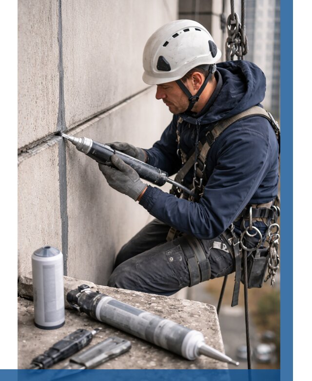 Вторичная герметизация швов в Асбесте от 455 р. | ВЫСОТНИК-Сбс