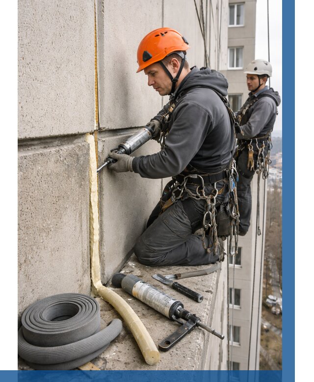 Теплый шов межпанельные швы в Асбесте от 707 р. | ВЫСОТНИК-Сбс