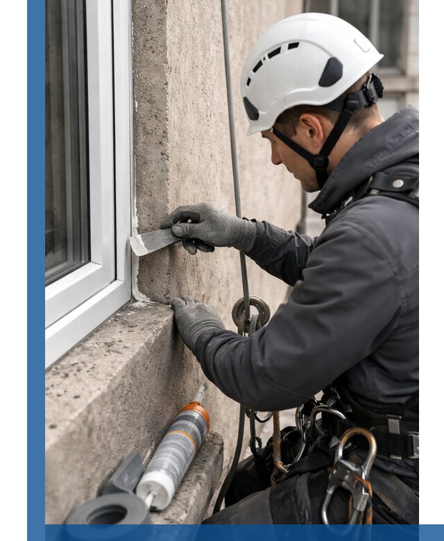 Герметизация монтажных швов окон в Асбесте с гарантией качества