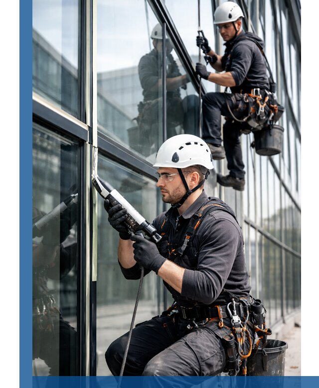 Герметизация витражных швов в Асбесте для зданий и фасадов