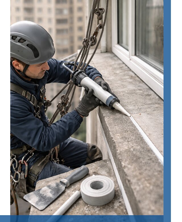 Герметизация балконного козырька в Асбесте от 4548 р. | ВЫСОТНИК-Сбс