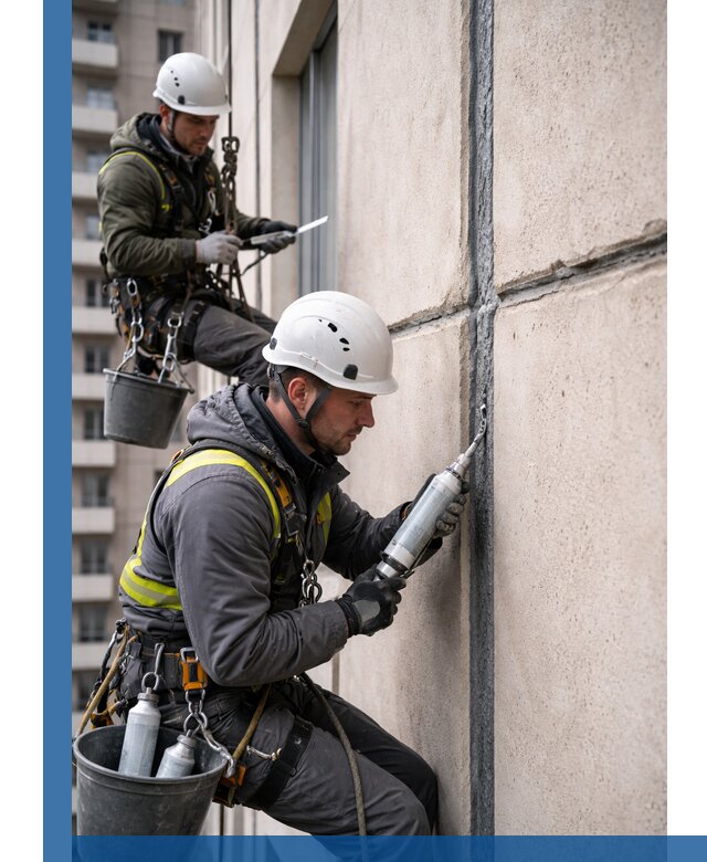 Герметизация деформационных швов фасада в Асбесте качественно