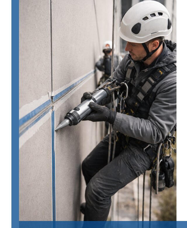 Герметизация стыков фасадных панелей в Асбесте качественно и быстро