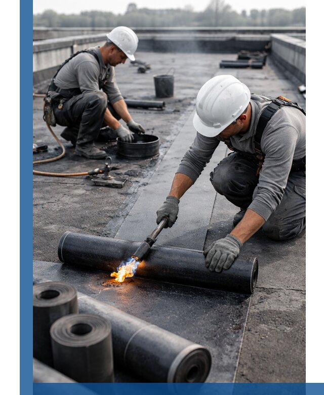 Ремонт рулонной кровли в Асбесте герметизация и восстановление