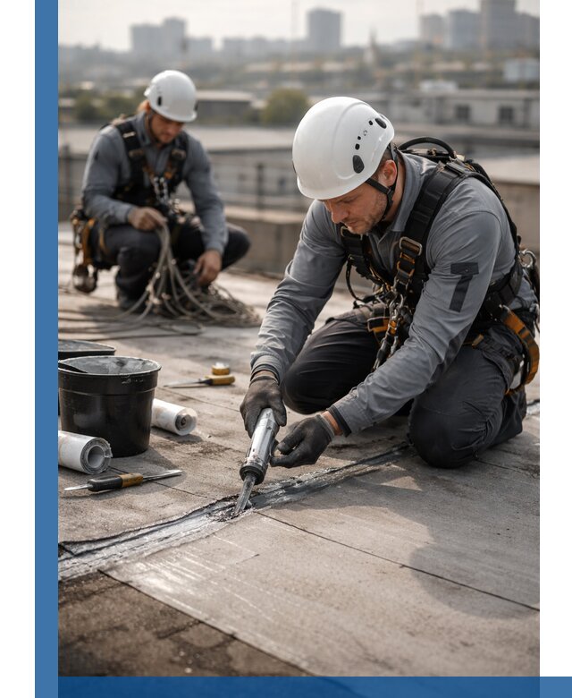 Аварийное и капитальное устранение протечек кровли в Асбесте