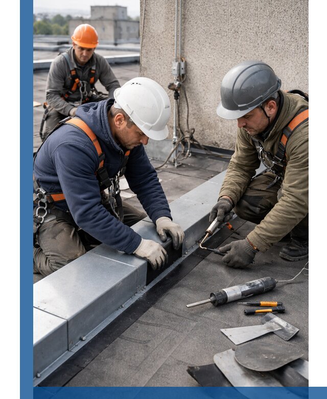 Ремонт кровельных примыканий в Асбесте профессионально