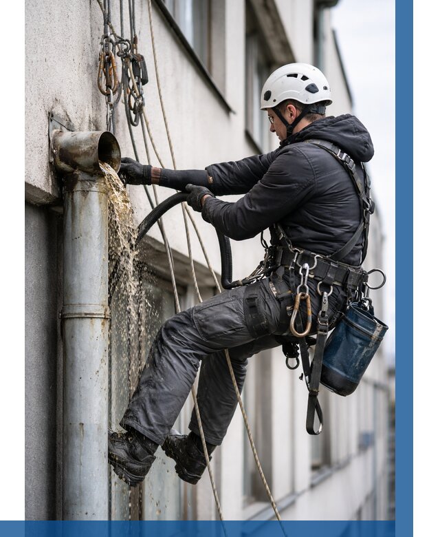 Прочистка водосточных труб в Асбесте от 3537 р. | ВЫСОТНИК-Сбс