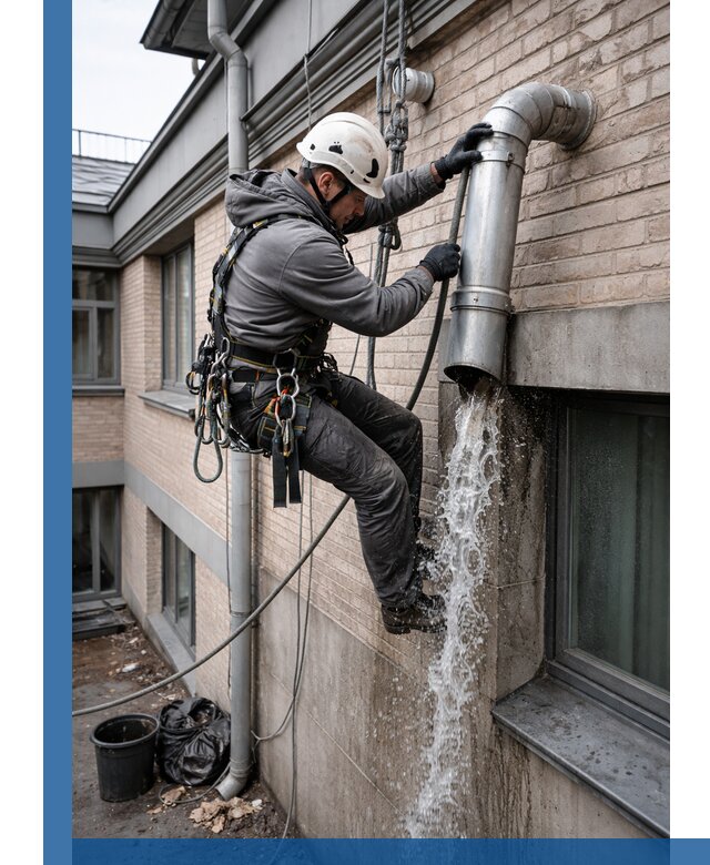 Профессиональная прочистка водосточных труб в Асбесте с гарантией