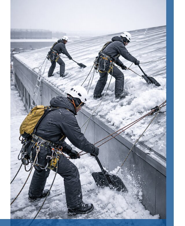 Очистка навесов от снега в Асбесте от 4548 р. | ВЫСОТНИК-Сбс