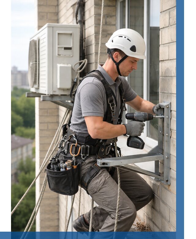 Установка кронштейнов кондиционера в Асбесте от 3537 р. | ВЫСОТНИК-Сбс