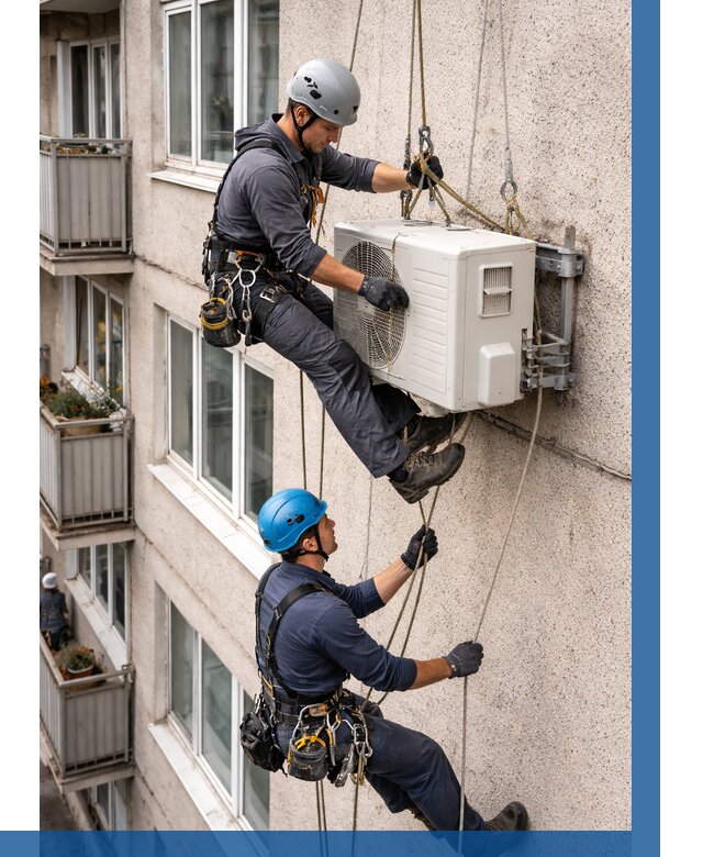 Перенос внешнего блока кондиционера в Асбесте от 9096 р.| ВЫСОТНИК-Сбс