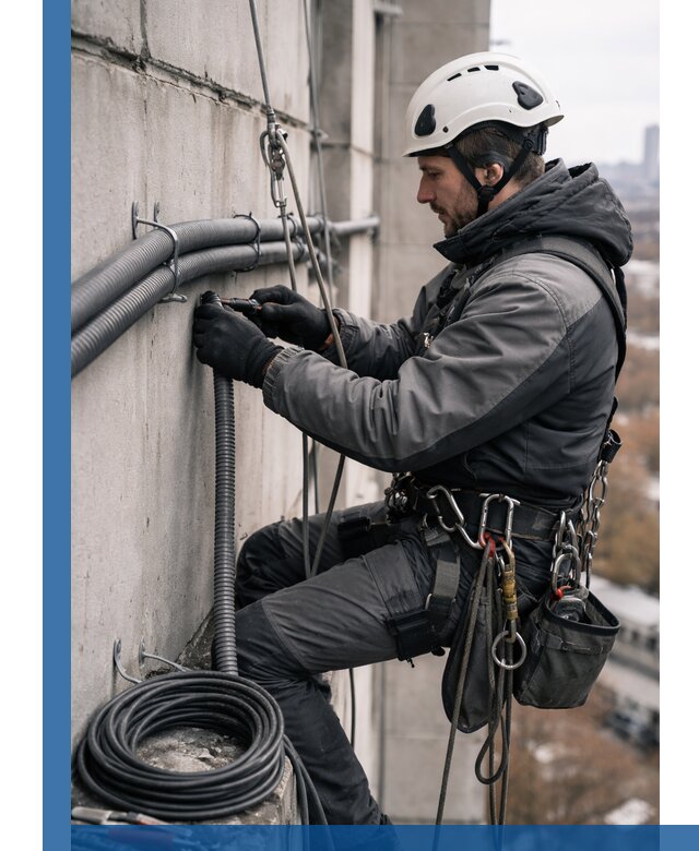 Профессиональный монтаж гофры для кабеля в Асбесте с гарантией