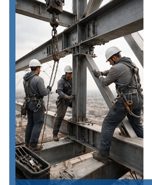 Профессиональный монтаж металлоконструкций на высоте в Асбесте