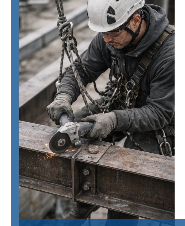 Резка металла на высоте в Асбесте для зданий и конструкций