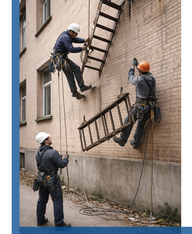 Демонтаж пожарной лестницы в Асбесте быстро и безопасно
