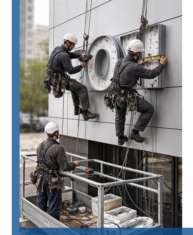 Профессиональный монтаж световых букв в Асбесте под ключ