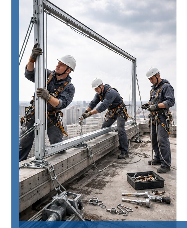 Монтаж крышных рекламных конструкций под ключ в Асбесте