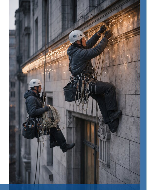 Монтаж новогодней иллюминации в Асбесте от 8591 р. | ВЫСОТНИК-Сбс