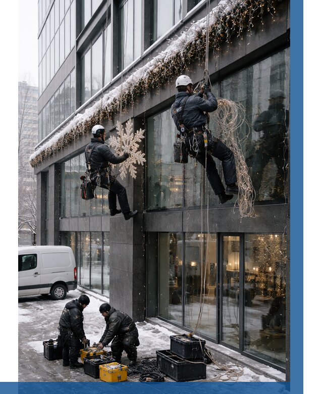 Демонтаж новогоднего оформления в Асбесте от 5559 р. | ВЫСОТНИК-Сбс