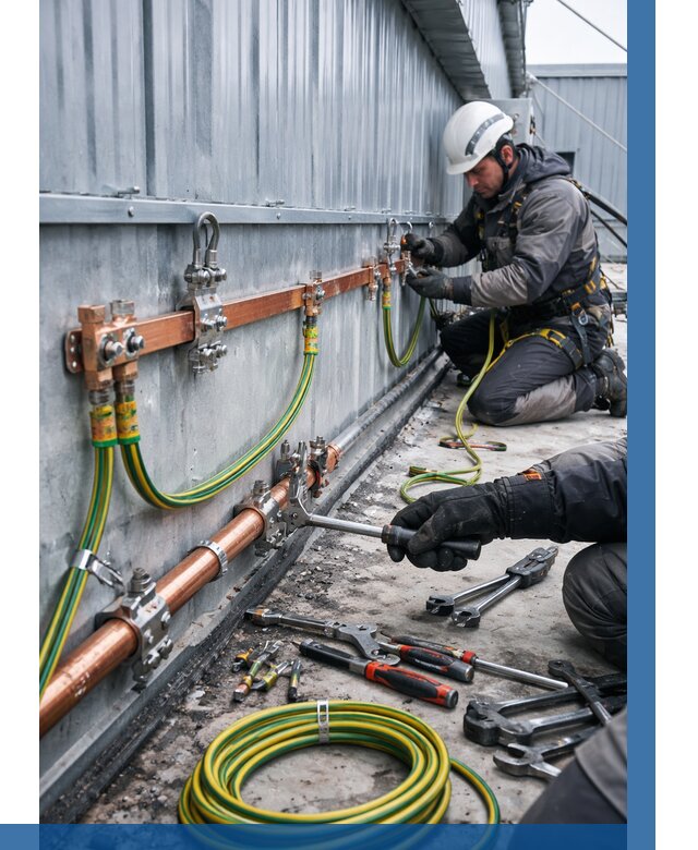 Монтаж заземления здания в Асбесте от 25268 р. | ВЫСОТНИК-Сбс