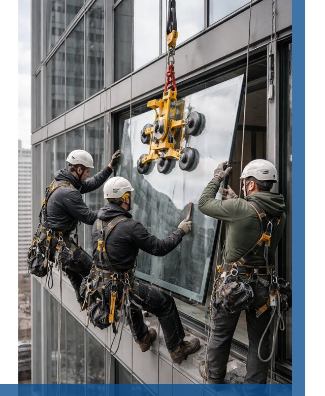 Фасадное остекление зданий под ключ в Асбесте от 10107 р. | ВЫСОТНИК-Сбс