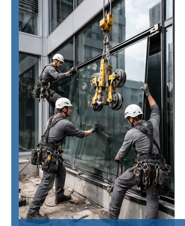 Структурное остекление фасадов в Асбесте монтаж и обслуживание