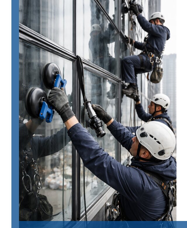 Радиусное остекление фасадов под ключ в Асбесте с гарантиями