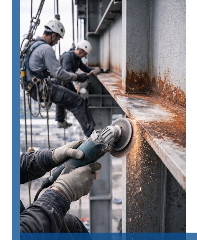 Зачистка металла от ржавчины и подготовка поверхностей в Асбесте