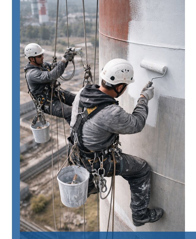 Покраска дымовых труб в Асбесте: антикоррозийная защита и восстановление