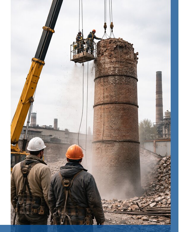 Демонтаж дымовой трубы в Асбесте от 90963 р. | ВЫСОТНИК-Сбс, смета