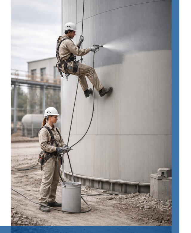 Покраска резервуаров в Асбесте от 1213 р. | ВЫСОТНИК-Сбс — заказать