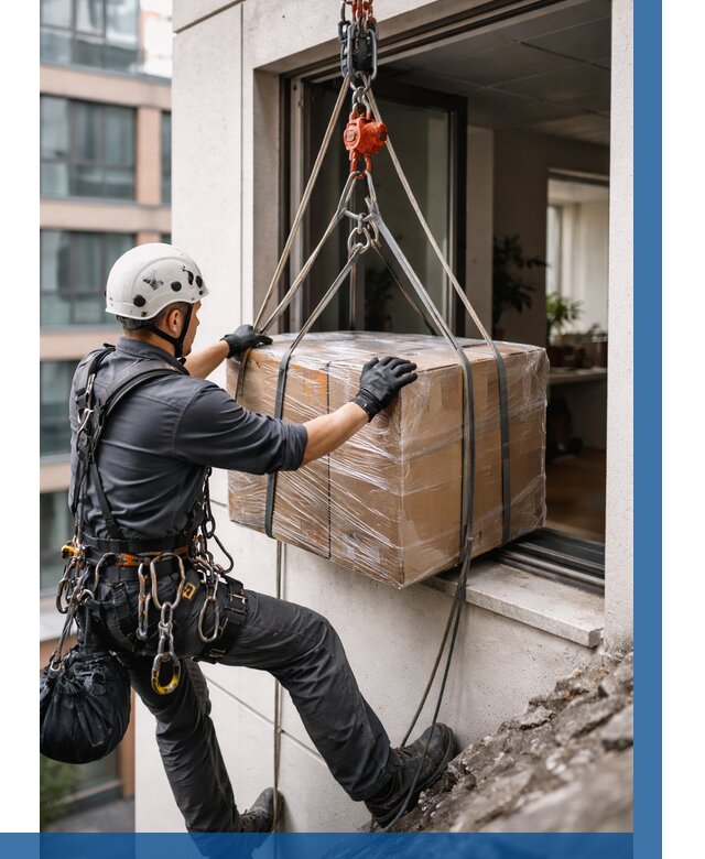 Подъем груза через окно в Асбесте от 4548 р. | ВЫСОТНИК-Сбс