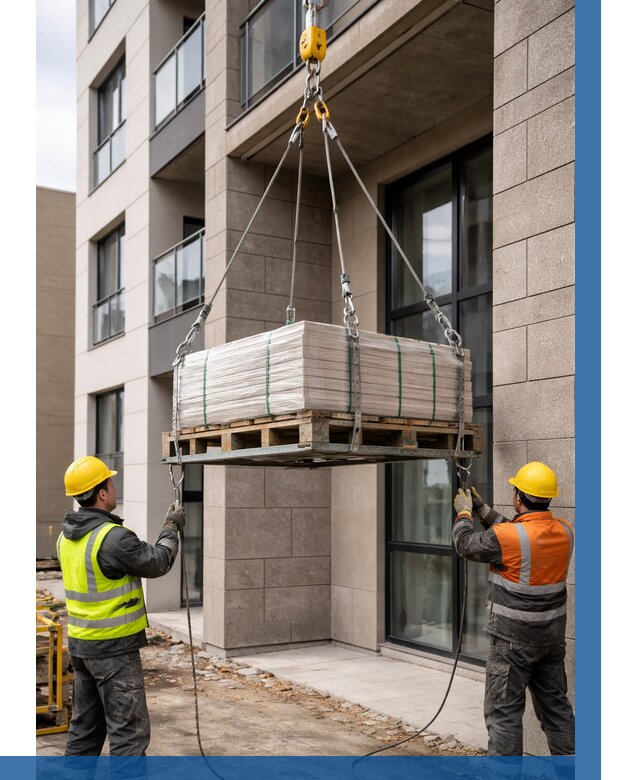 Подъем керамогранита на этаж в Асбесте от 3537 р. | ВЫСОТНИК-Сбс