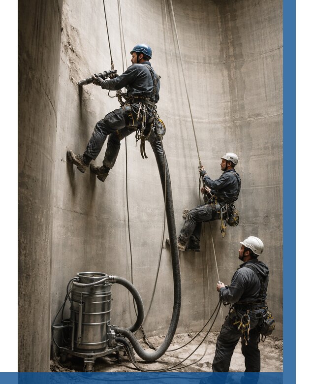 Зачистка силосов в Асбесте от 4548 р. Договор и смета ВЫСОТНИК-Сбс