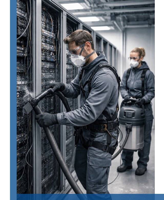 Обеспыливание серверной комнаты в Асбесте, профессиональная очистка