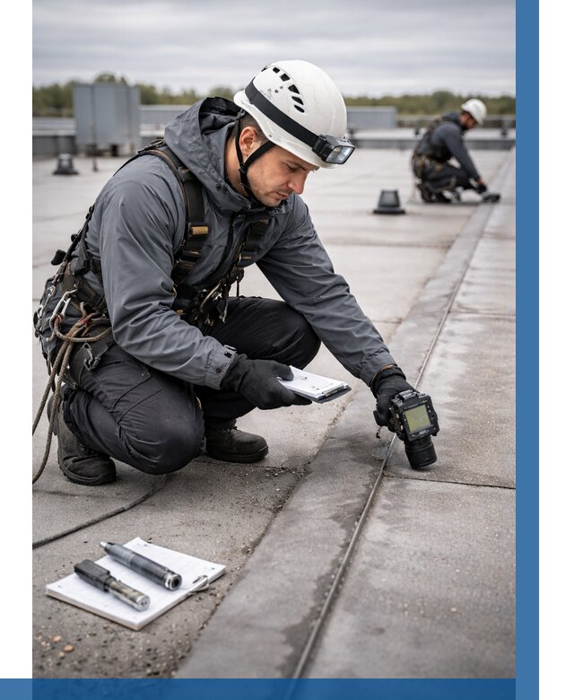 Обследование кровли на протечки в Асбесте от 4548 р. | ВЫСОТНИК-Сбс