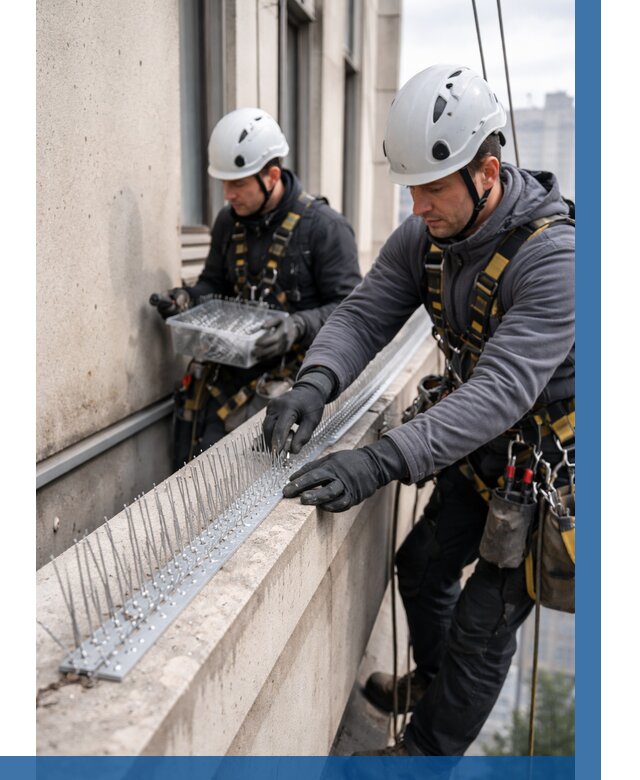 Установка шипов от птиц в Асбесте от 859 р. | ВЫСОТНИК-Сбс