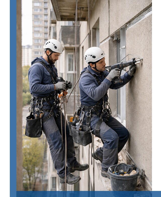 Промышленные альпинисты высотные работы и монтаж в Асбесте